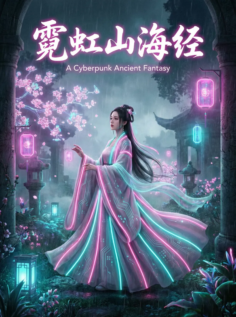 日产一二三四六七区 古风奇缘短剧 - 霓虹山海经海报